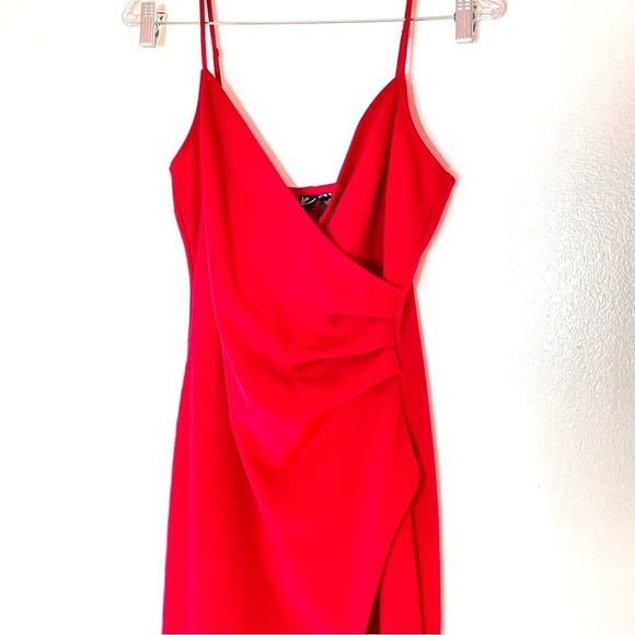 Windsor Sasha Formal High Slit Wrap Dress Spaghetti Straps Gown Dress Sz M - Picture 5 of 8